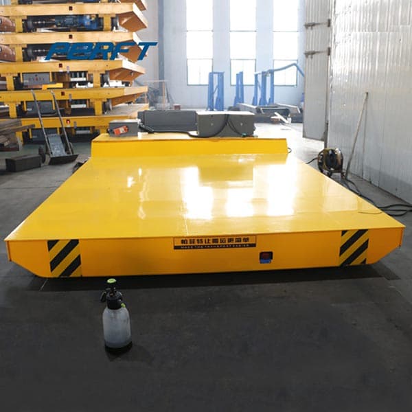 battery operated transfer trolley with flat steel deck 90 tons